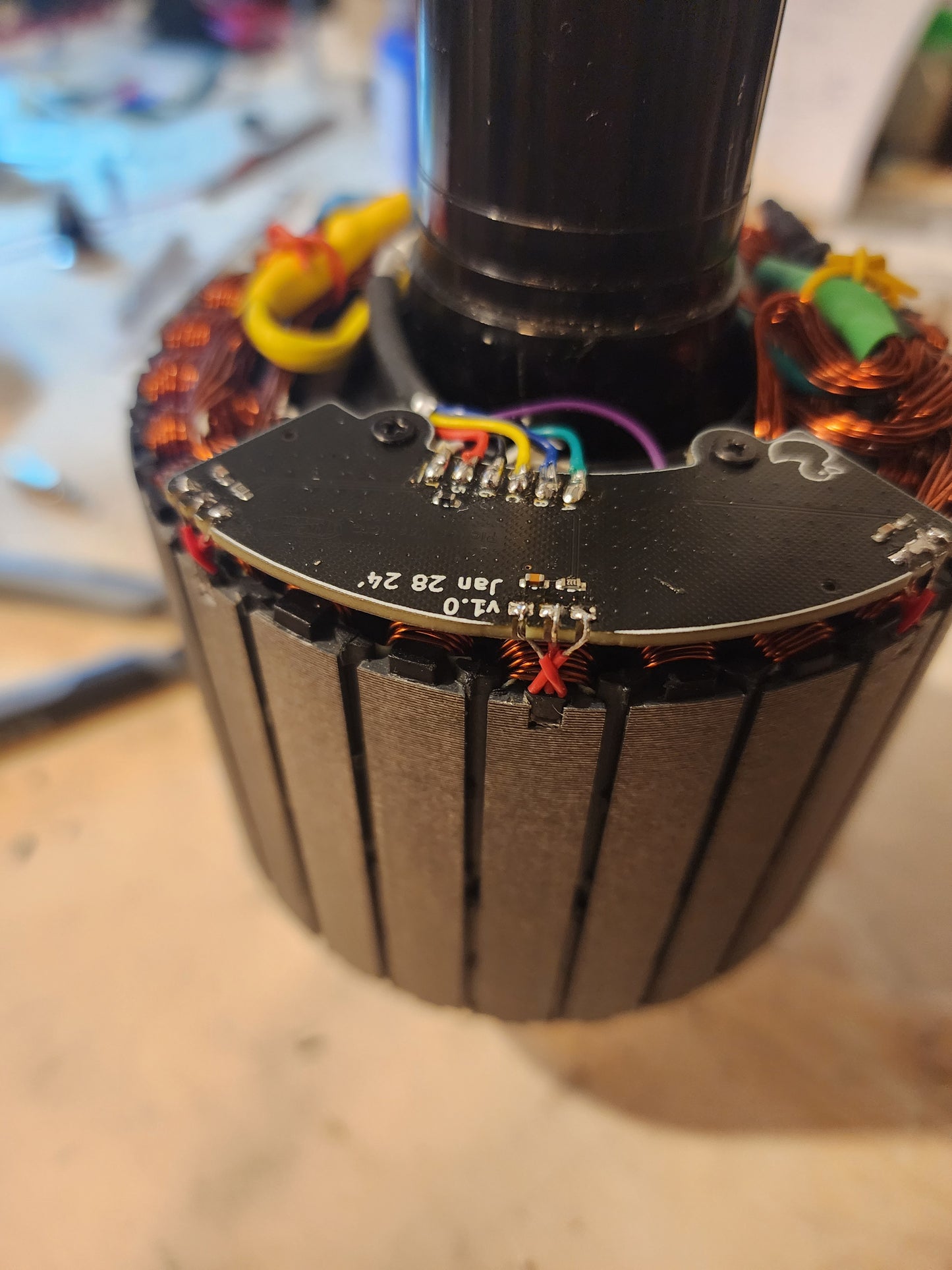 Fudged Hall sensor replacement board